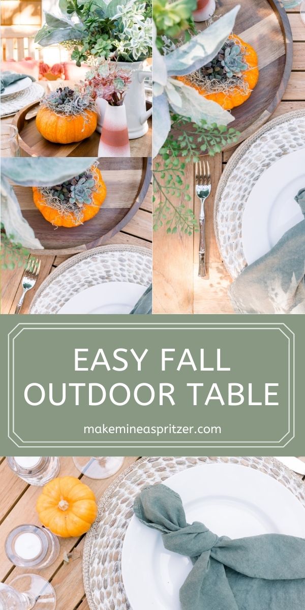 Easy Fall Outdoor Table