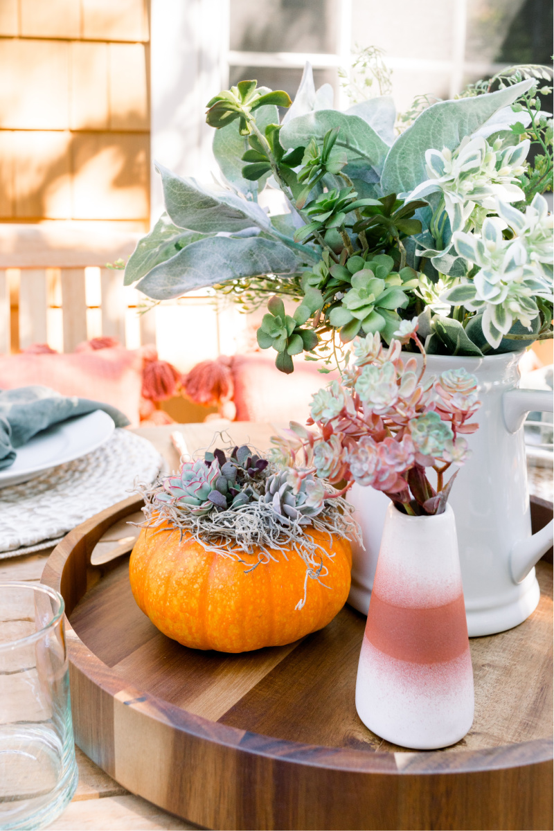 Fall Outdoor Table Centerpiece