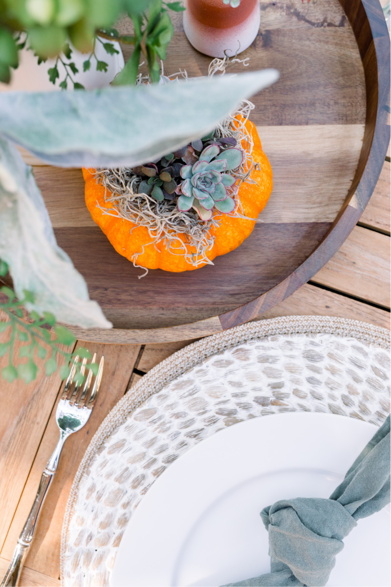 Fall table setting placemats