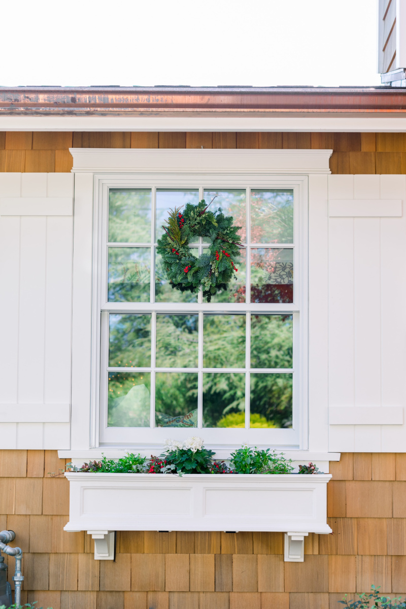Window Boxes & Window Wreath