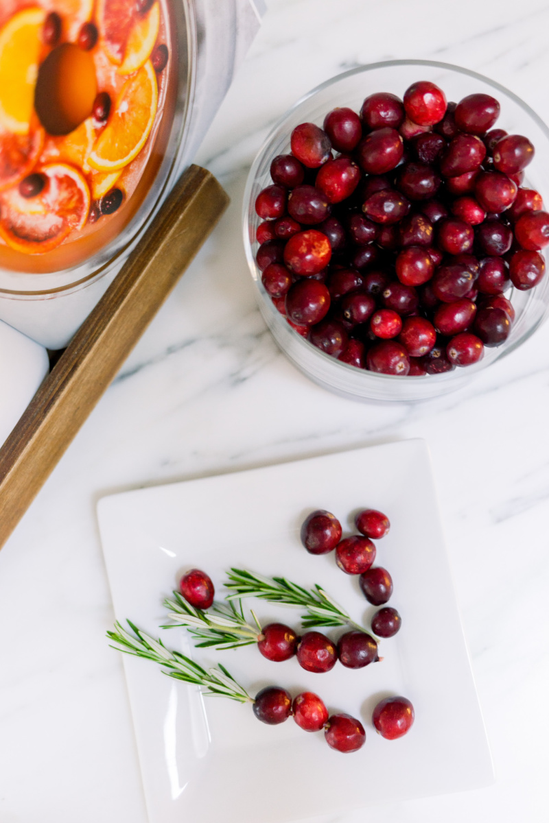 Cranberry Rosemary Skewers