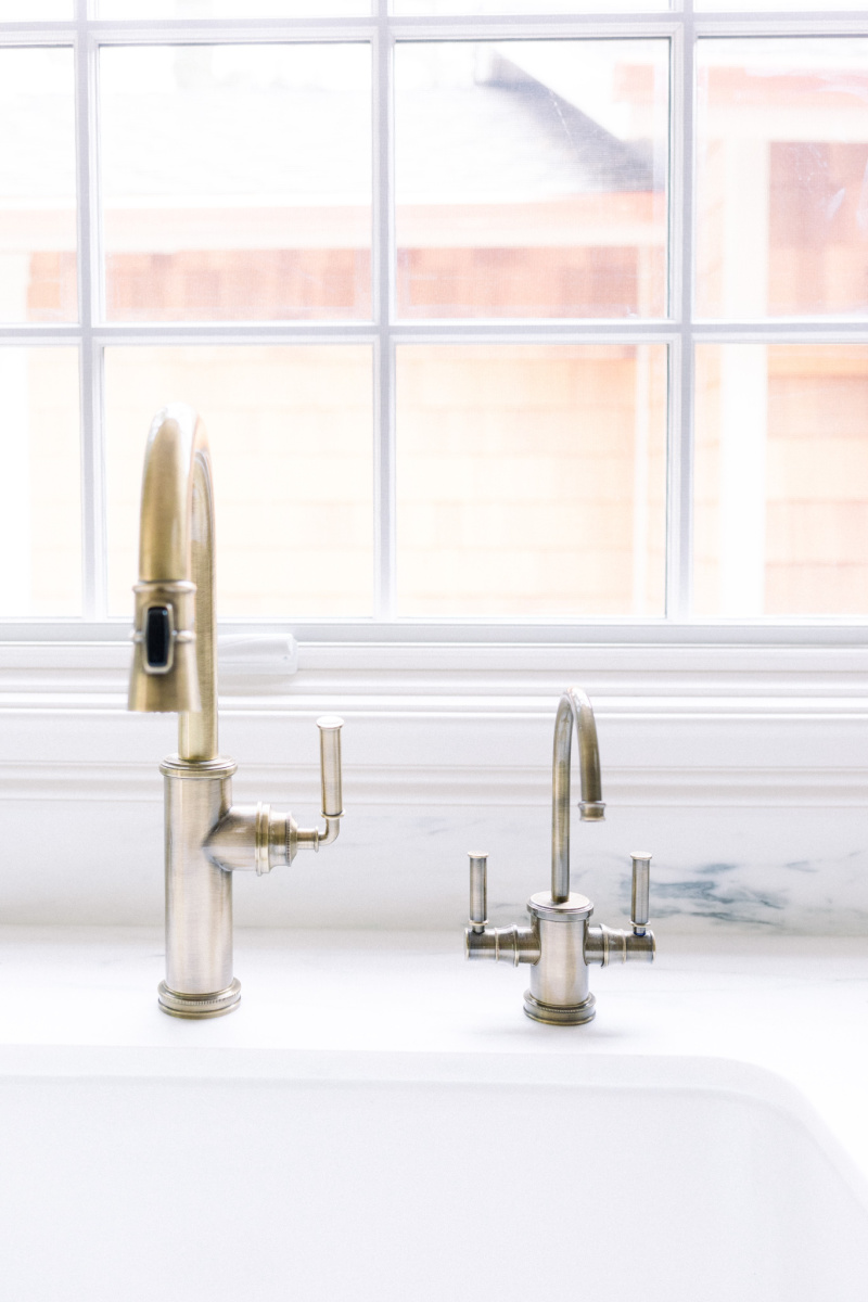 Classic Brass Faucet and Hot Water Dispenser