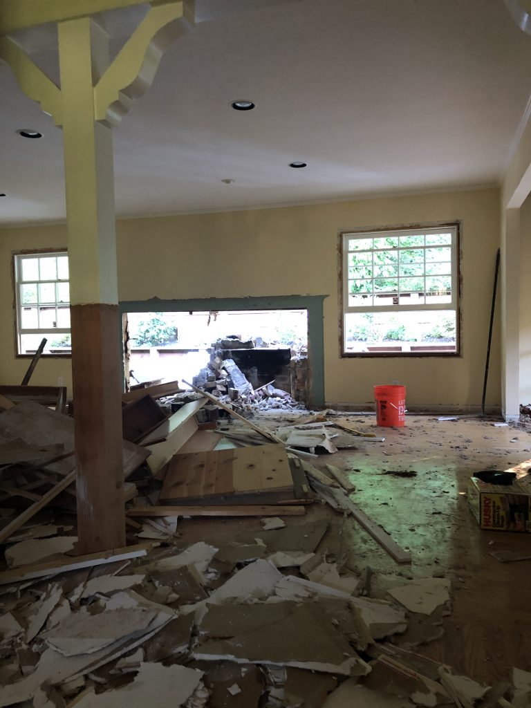 Demolished Living Room