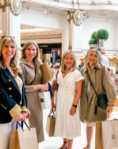 Four women out shopping
