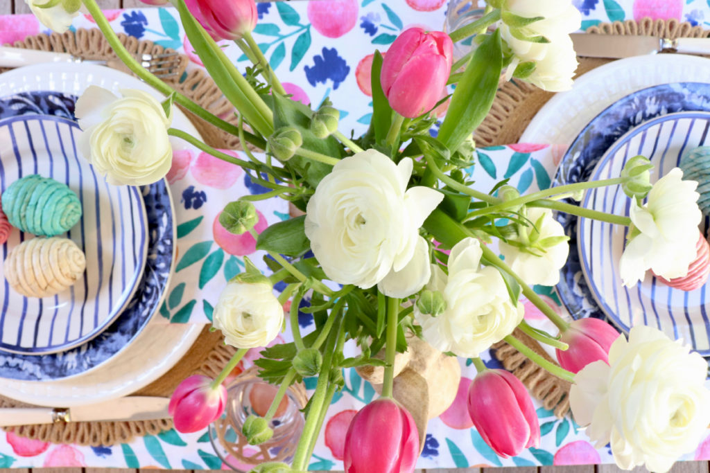 Colorful Easter Brunch Table
