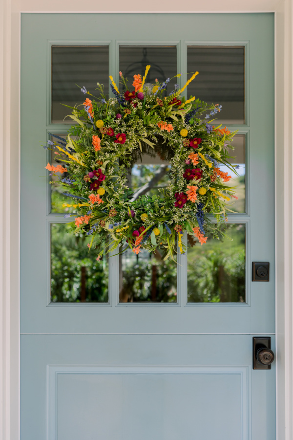 Wildflower door wreath
