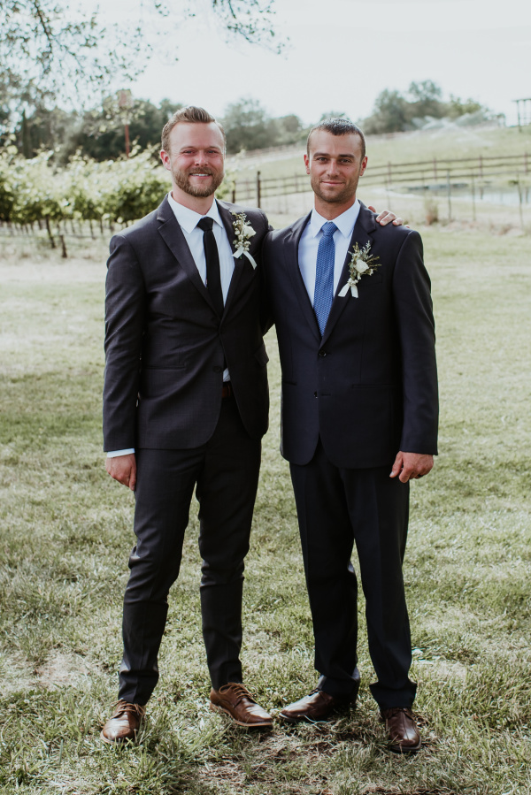 Groom and his brother