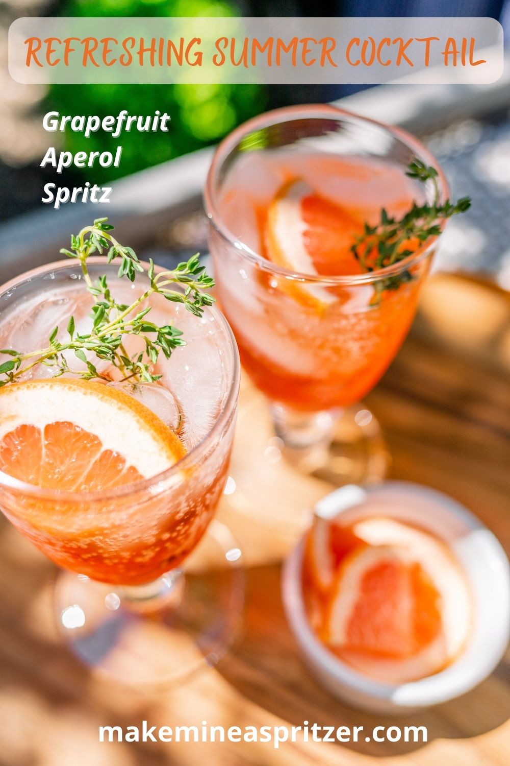 Grapefruit Aperol Spritz Pin Collage