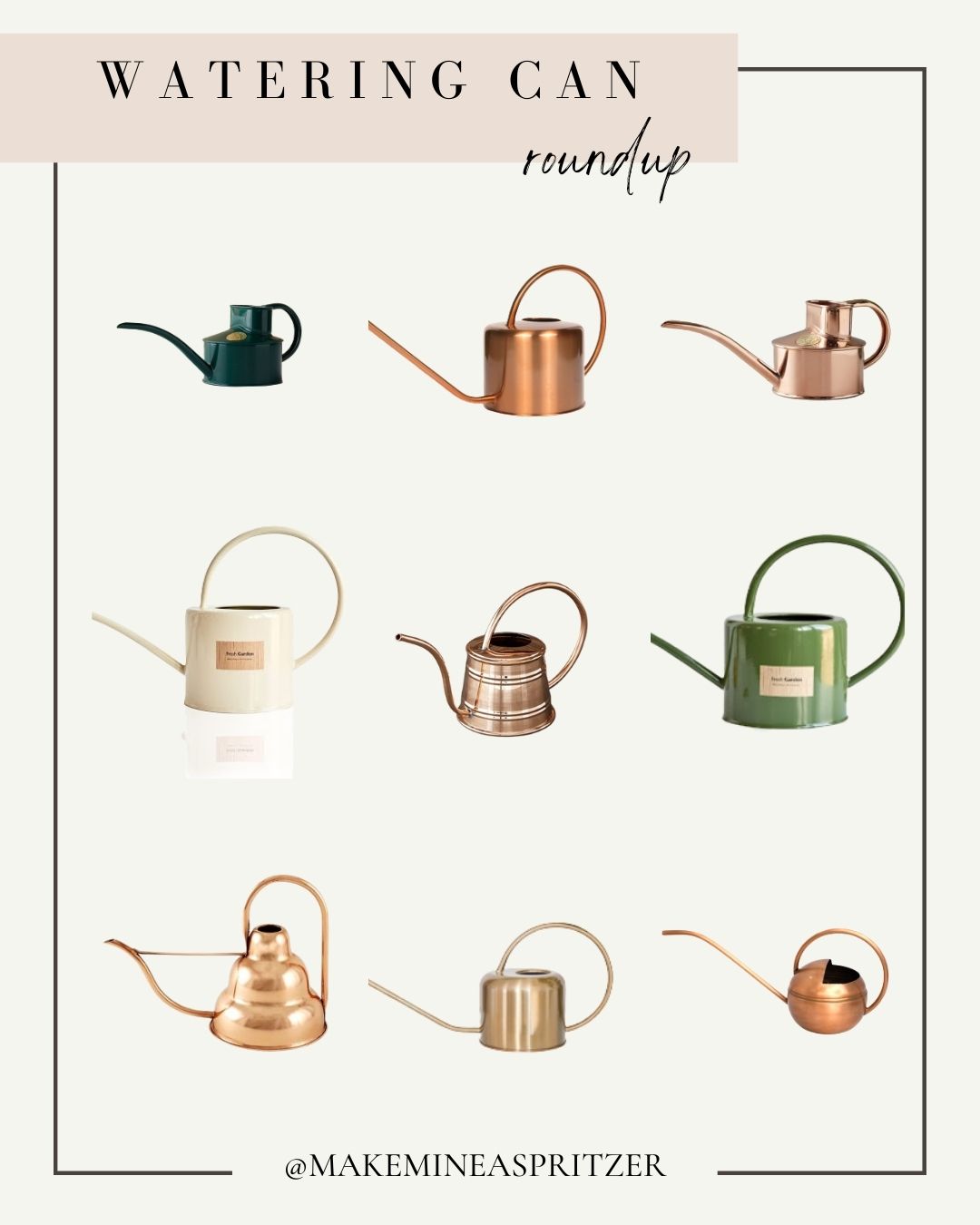 Watering Can roundup collage.
