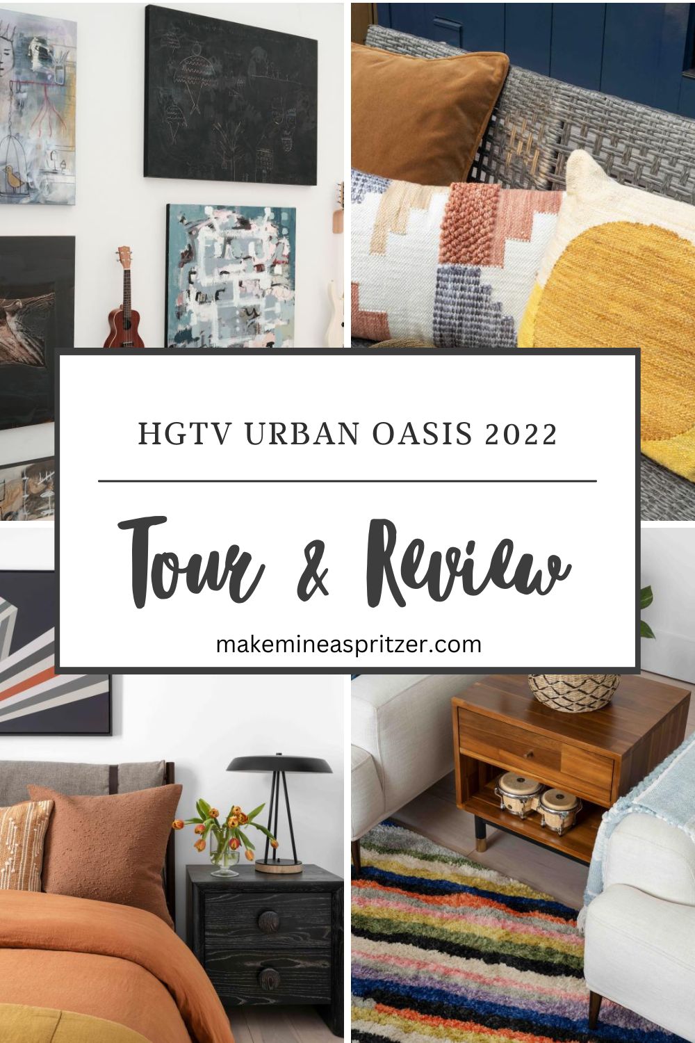 HGTV Urban Oasis 2022 Pin Collage.