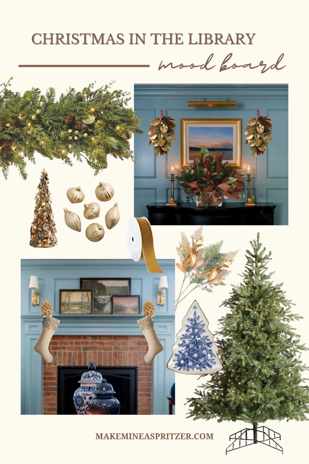 Christmas decor collage.