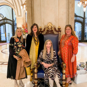 Four ladies in the Palace Hotel Lobby.