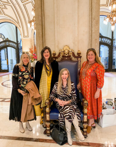 Four ladies in the Palace Hotel Lobby.