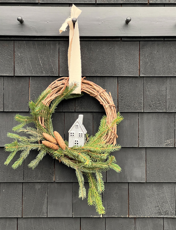 Scandinavian Inspired Wreath by Most Lovely Things.