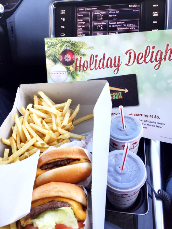 In 'n Out burgers and fries.