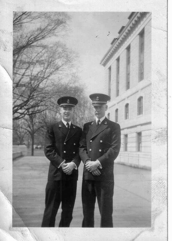 Two Midshipman at the Naval Academy.
