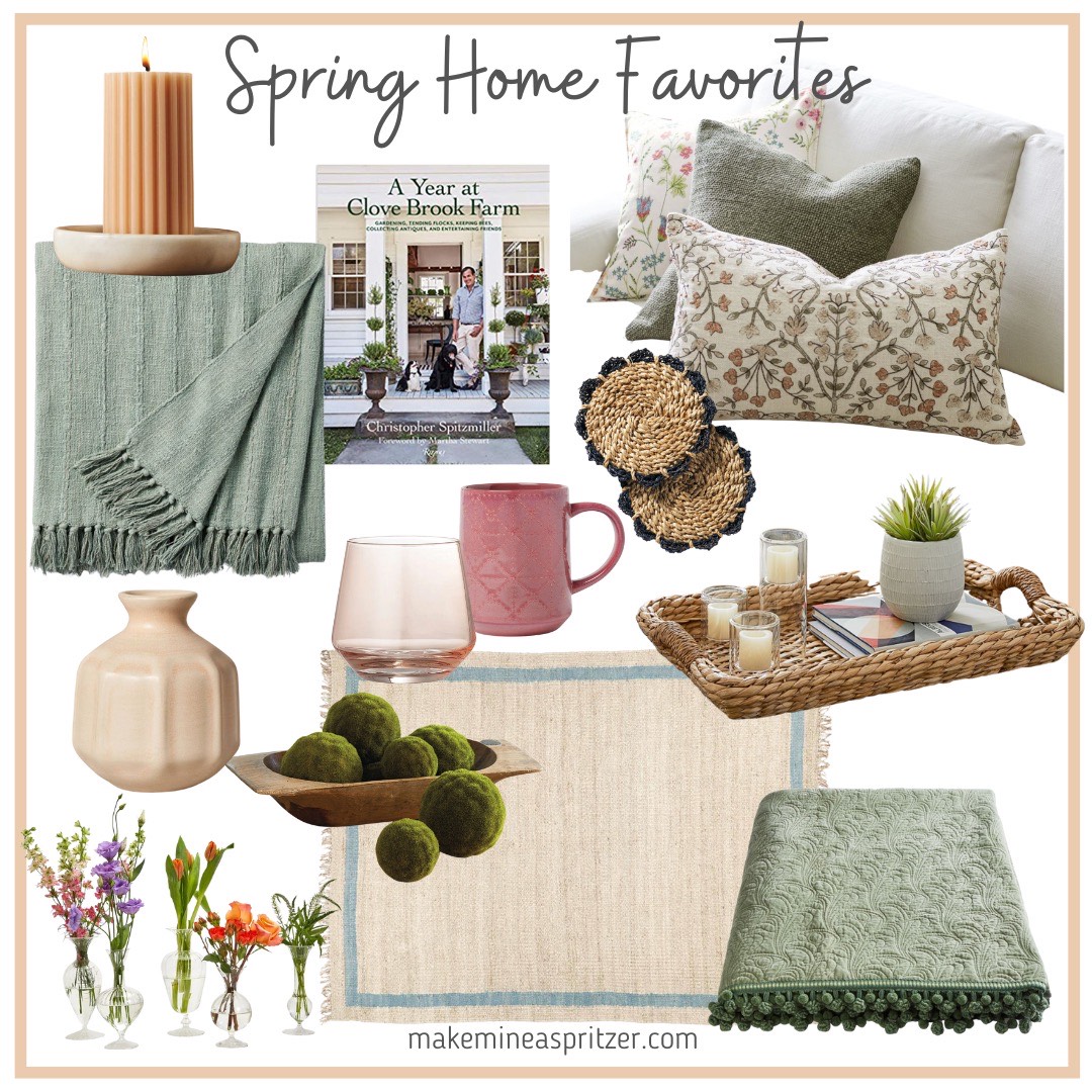 Spring home favorites inspiration collage.