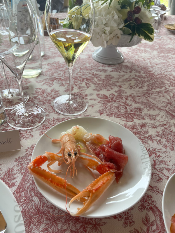 Shrimp on plate.