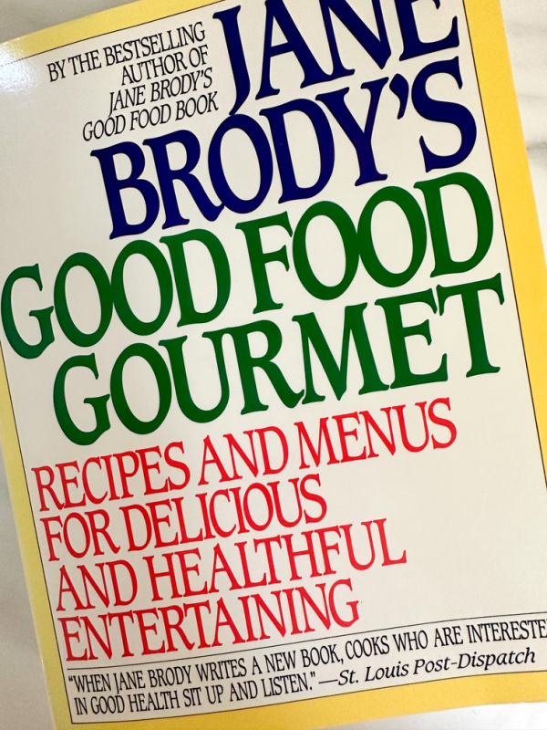 Jane Brody Good Food Gourmet book cover.