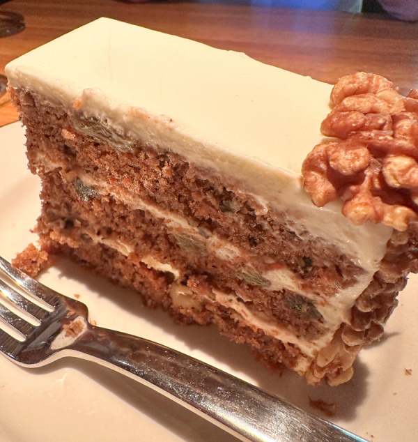 Carrot cake at R&D Kitchen.
