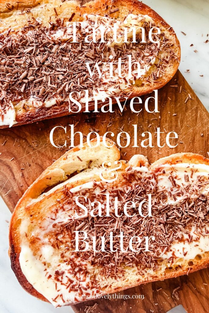 Butter & Chocolate Tartine graphic.