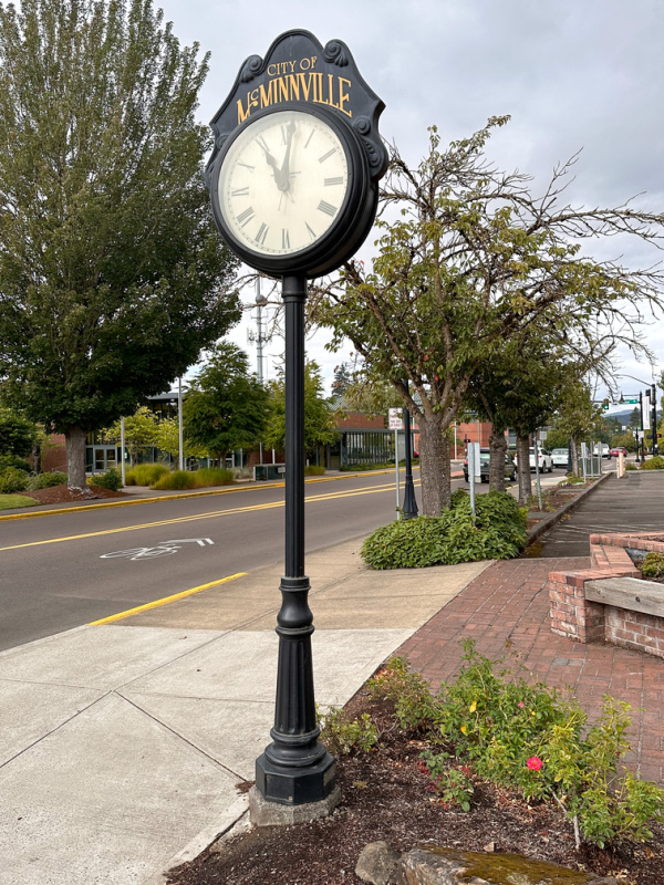 McMinnville, Oregon clock.
