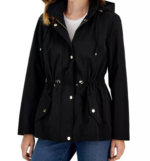 Macy's utility jacket in black.