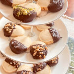Perfectly Imperfect Chocolate Dipped Shortbread Cookies