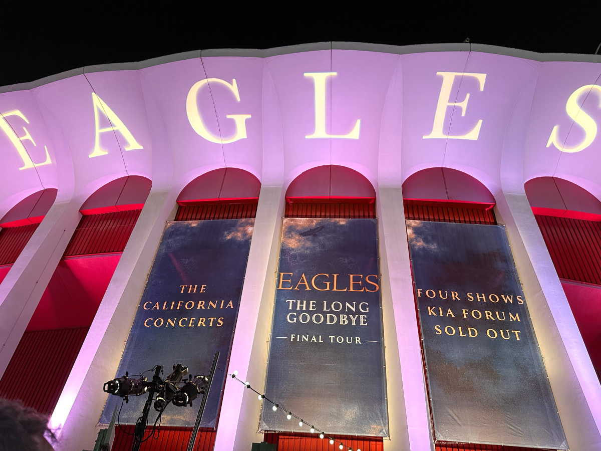 The Forum in LA night of Eagles concert.
