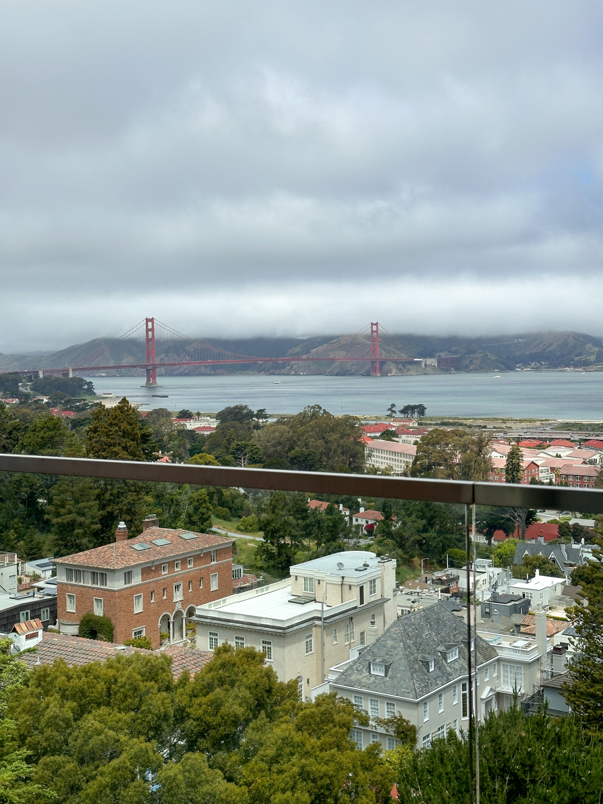 View of the Golden Gate Bridge.