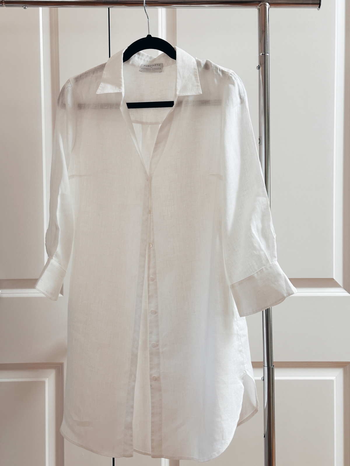 Oversized Linen shirt made in Italy.